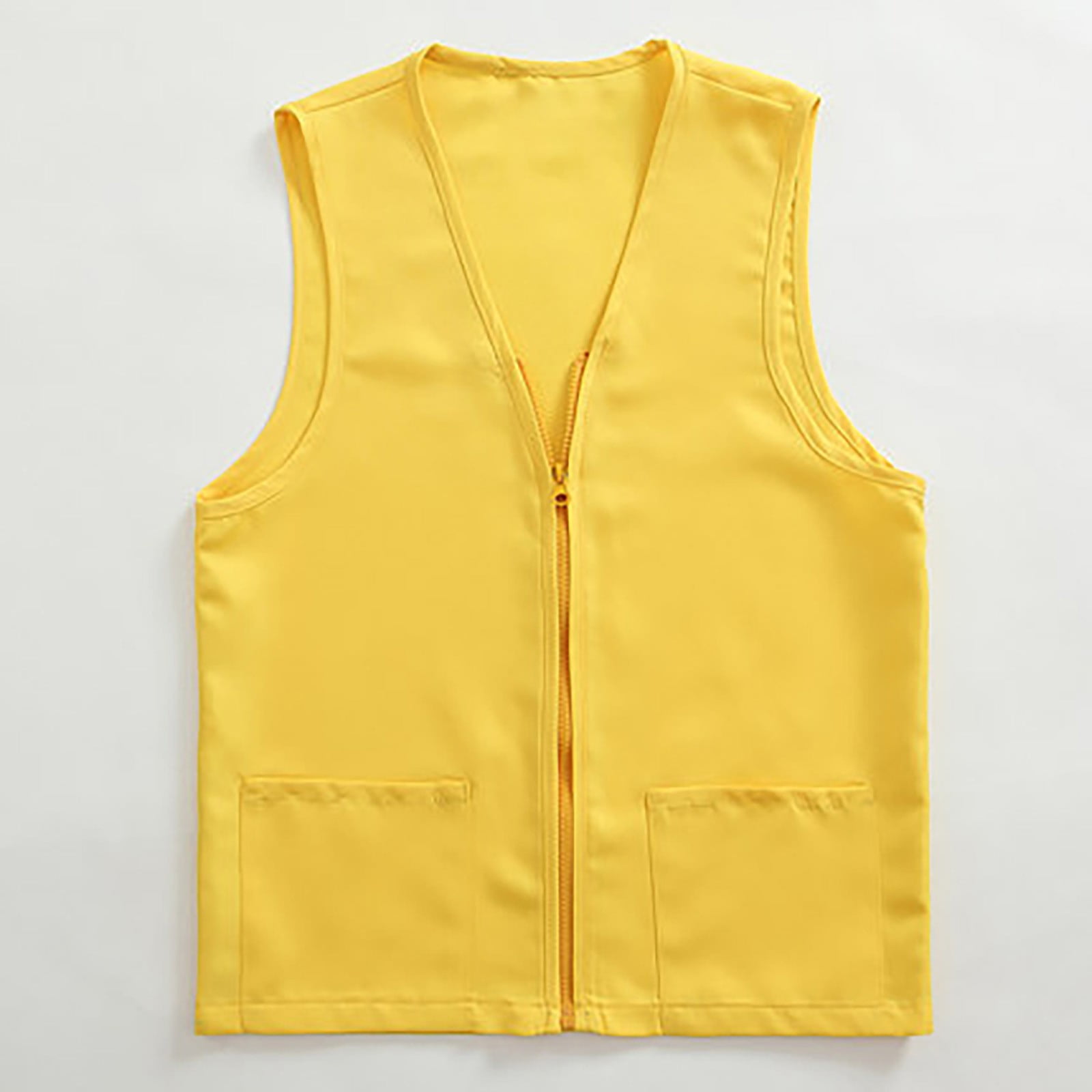 Women's Two-Piece Suit - Solid Vest Jacket & Wide Leg Pants (Color : Yellow,  Size : Medium) : Amazon.com.au: Clothing, Shoes & Accessories